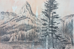 Study for Odessa Lake - Rocky Mountains Series
